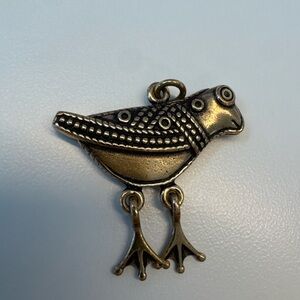 Vintage Finnish traditional bird pendant